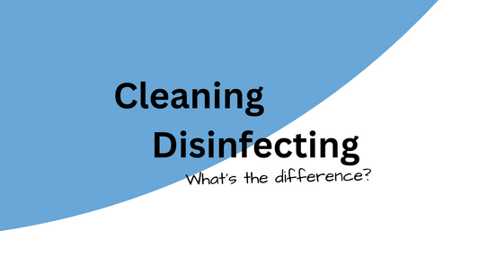What is the difference between cleaning and disinfecting?